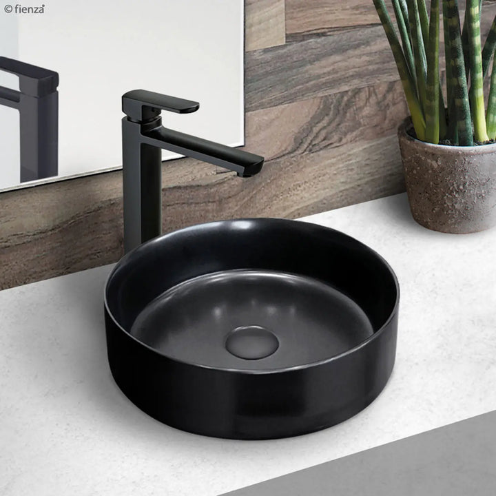 Reba Above Counter Basin (Gloss White, Matte White &amp; Black) Fienza