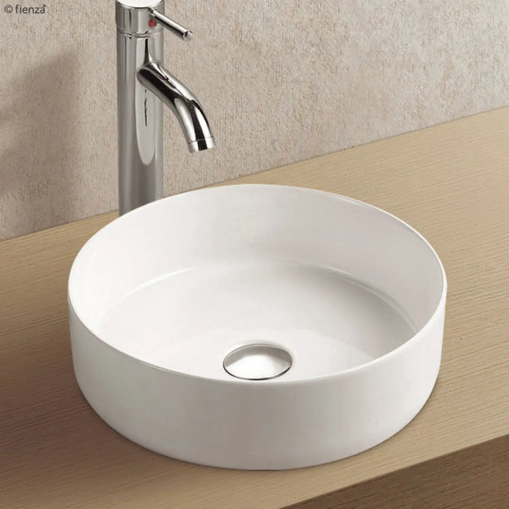 Reba Above Counter Basin (Gloss White, Matte White &amp; Black) Fienza