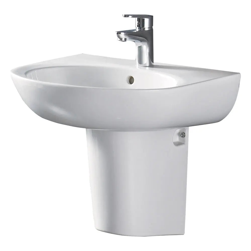 Stella Care Wall-Hung Basin With Integral Shroud Fienza
