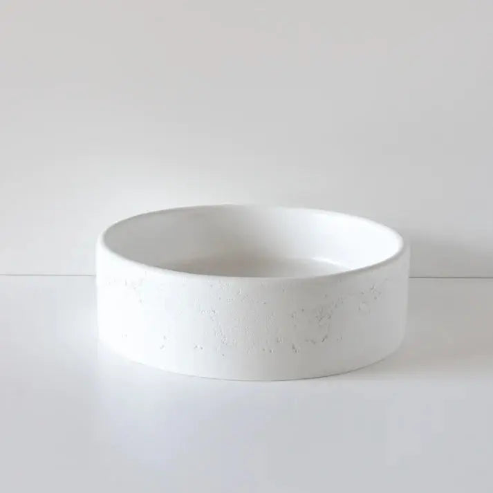 Round Concrete Textured Basin Sticks and Stone Co