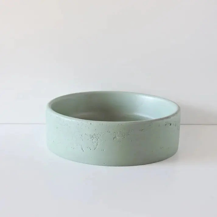 Round Concrete Textured Basin Sticks and Stone Co