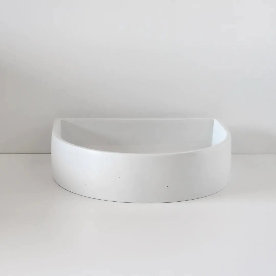Half Moon Concrete Basin Sticks and Stone Co