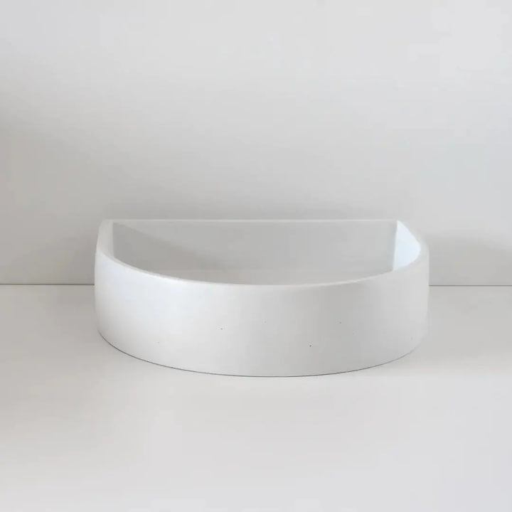Half Moon Concrete Basin Sticks and Stone Co