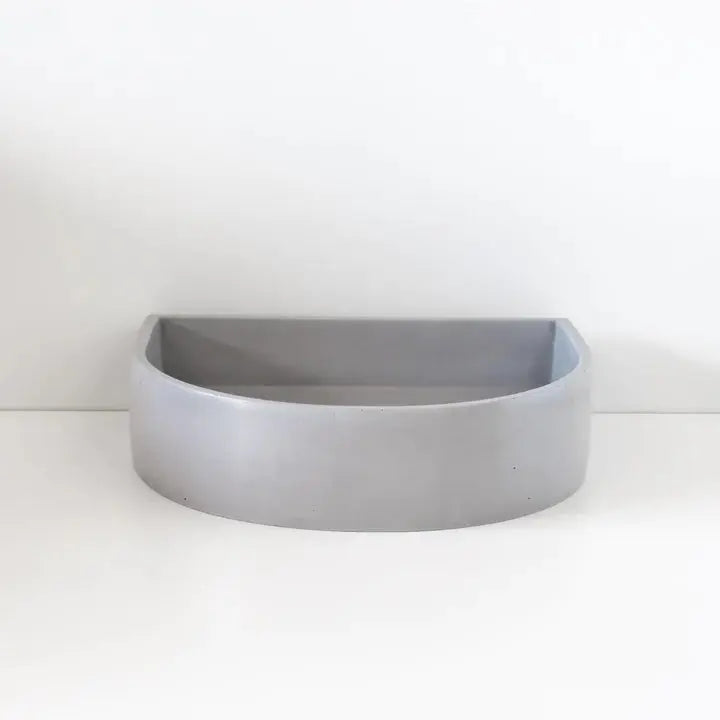 Half Moon Concrete Basin Sticks and Stone Co