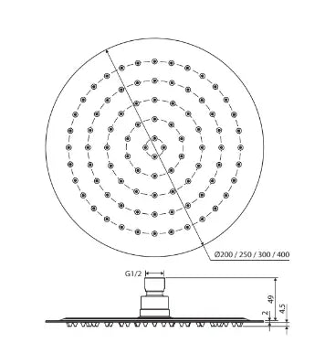 Slice Round Shower Head Fienza
