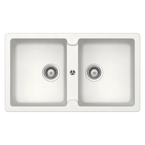 Schock Typos Double Bowl Alpina Sink with overflow Abey