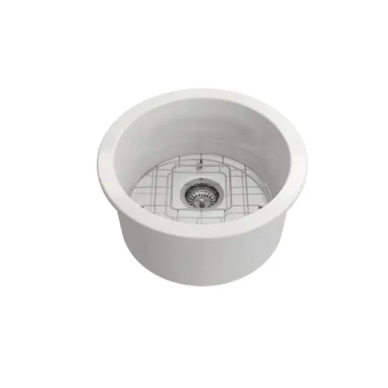 Cuisine Round 47 Inset / Undermount Fine Fireclay Sink Turner Hastings