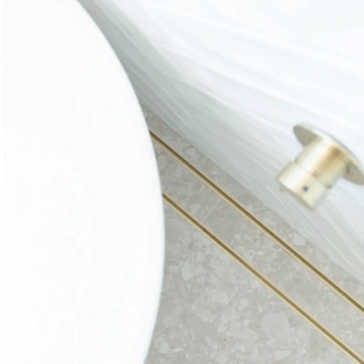 Matte Yellow Gold Slimline Tile Insert Grate Lauxes Grates