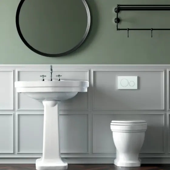 Claremont Floor Mounted pan &amp; seat Turner Hastings