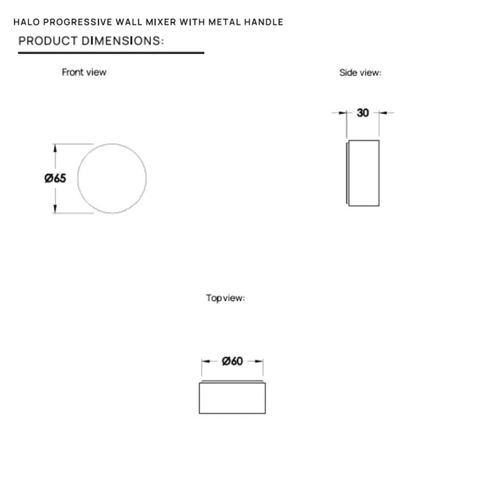 Halo Wall Mixer Progressive Brodware