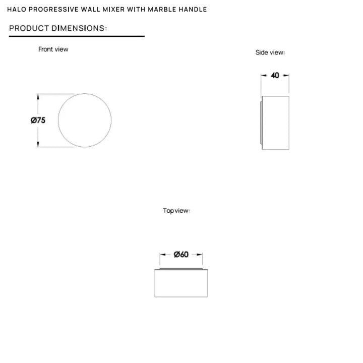 Halo Wall Mixer Progressive Brodware