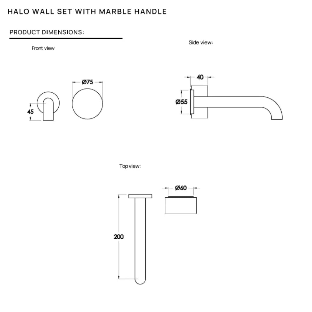 Halo Wall Mixer Set Progressive Brodware