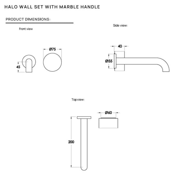 Halo Wall Mixer Set Progressive Brodware