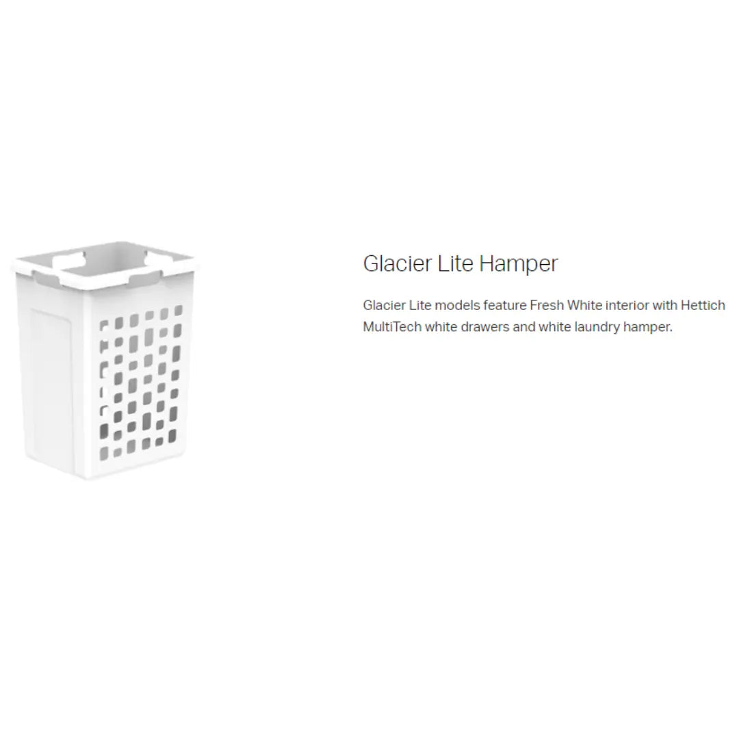 Glacier Hamper Vanity Trio with stone top ADP