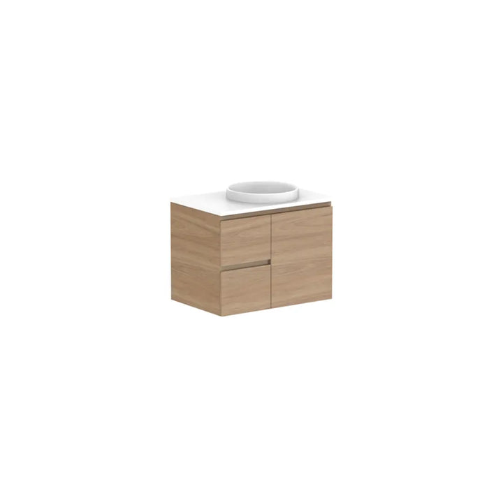 Glacier Full Depth, Door &amp; Drawer Vanity with stone top (on display) ADP
