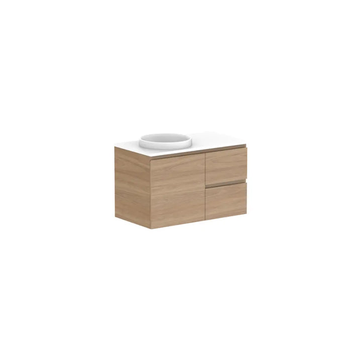 Glacier Full Depth, Door &amp; Drawer Vanity with stone top (on display) ADP