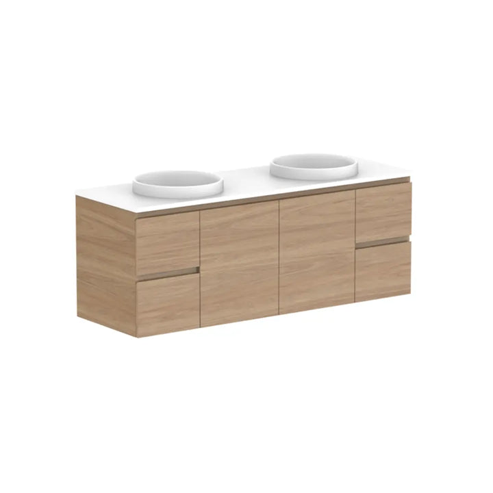 Glacier Full Depth, Door &amp; Drawer Vanity with stone top (on display) ADP