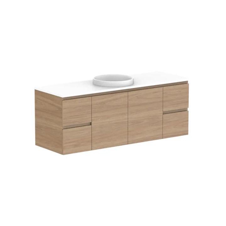 Glacier Full Depth, Door &amp; Drawer Vanity with stone top (on display) ADP