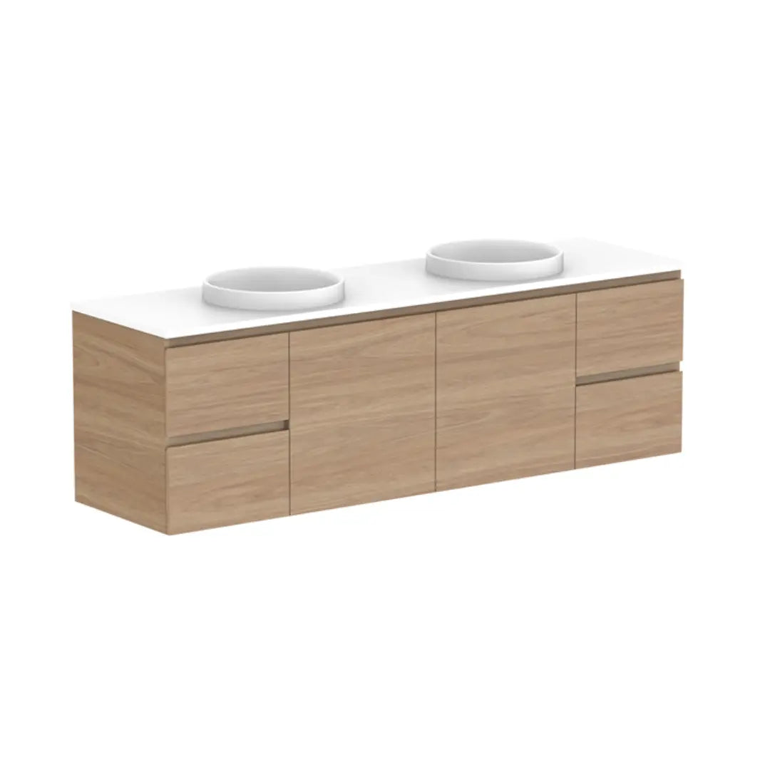Glacier Full Depth, Door &amp; Drawer Vanity with stone top (on display) ADP