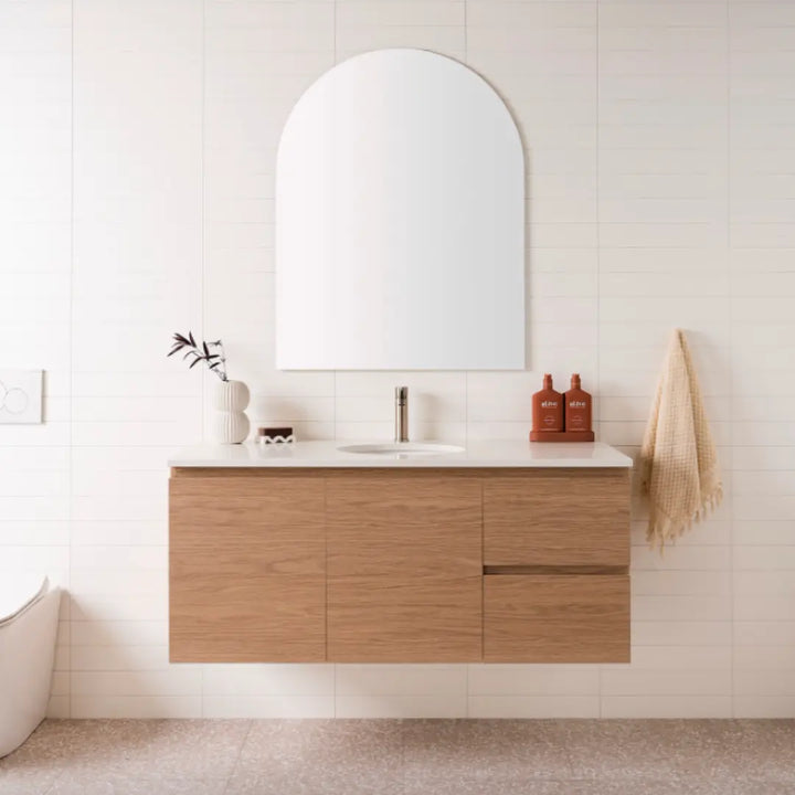 Glacier Full Depth, Door &amp; Drawer Vanity with stone top (on display) ADP