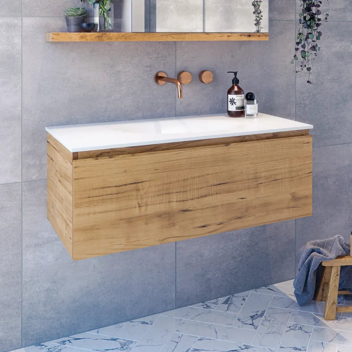 Rifco GENESIS Solid Timber Cabinet with Caesarstone Top and basin Rifco