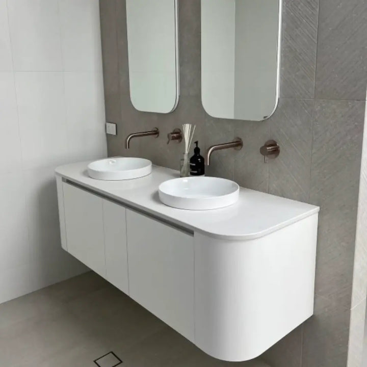 Rifco CONTOUR Cabinet with Caesarstone Top and basin Rifco
