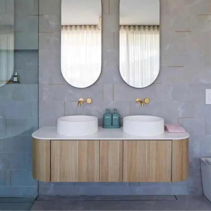Rifco CONTOUR Cabinet with Caesarstone Top and basin Rifco