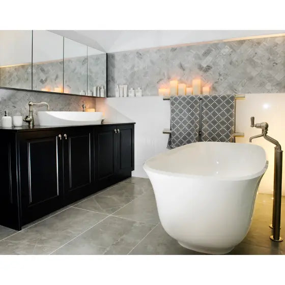 Amiata QUARRYCAST™ Freestanding Bath 1500mm or 1650mm Victoria + Albert