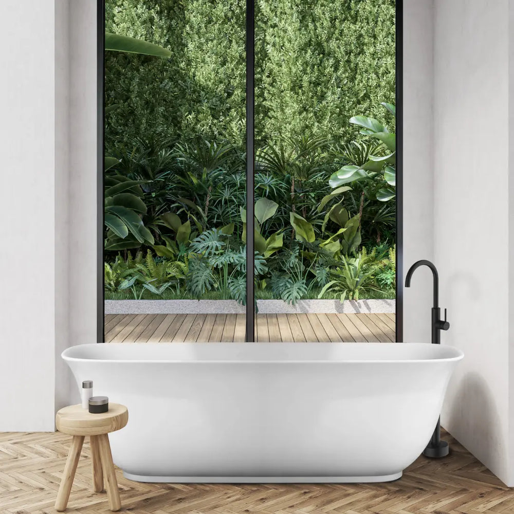 Lola 1700mm Freestanding acrylic Bath with overflow Decina