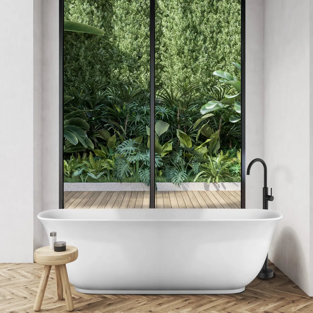 Lola 1700mm Freestanding acrylic Bath with overflow Decina