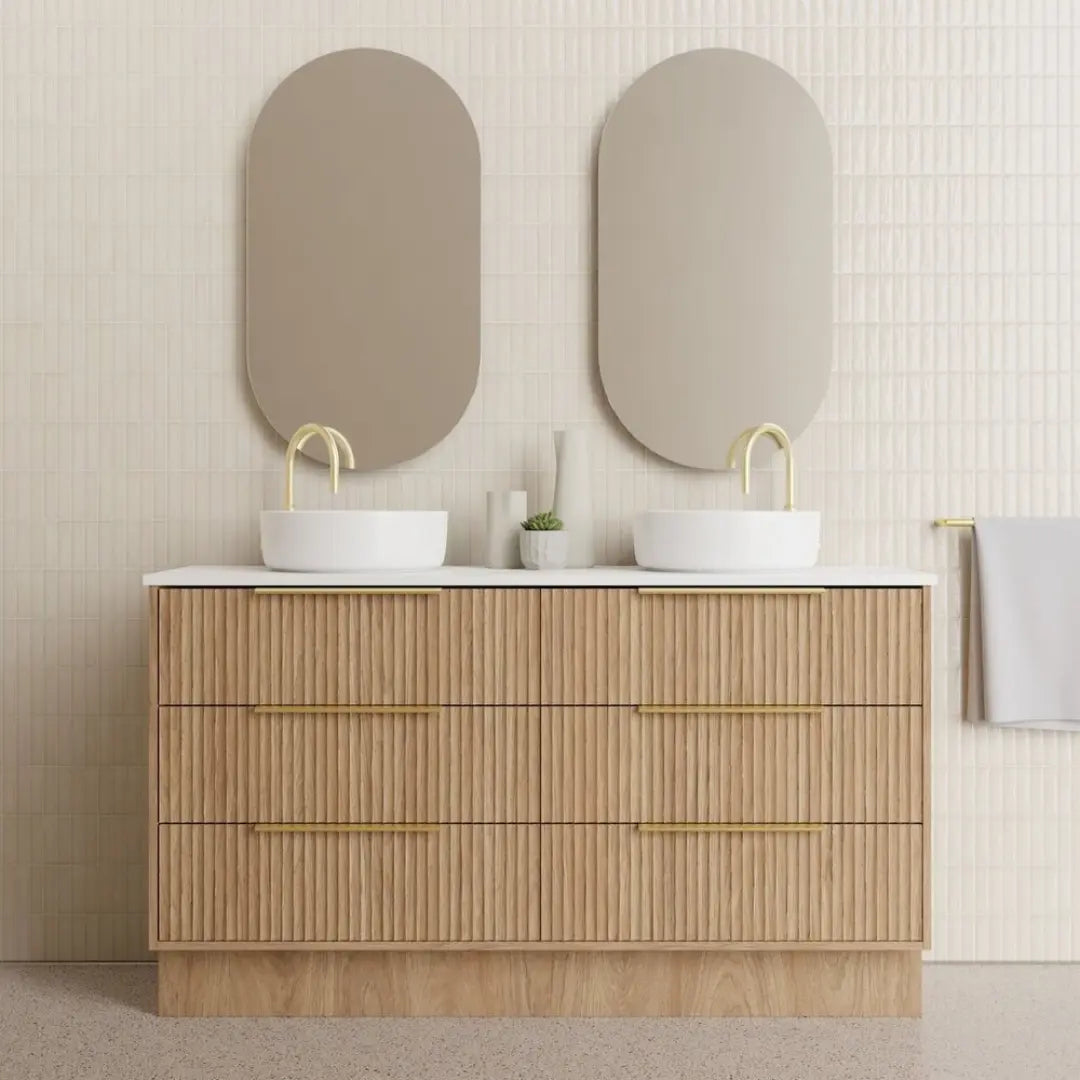 Lake Vanity with stone top and basin Marquis