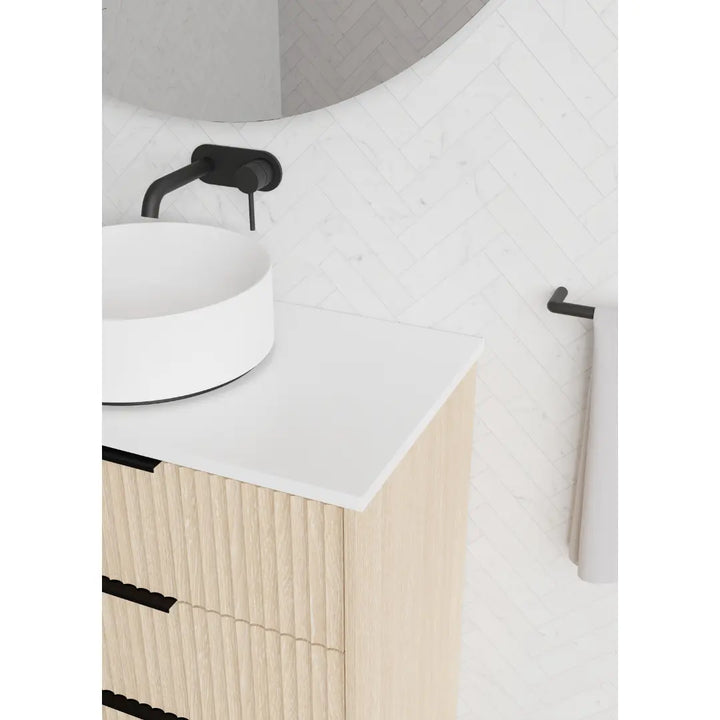 Lake Vanity with stone top and basin Marquis