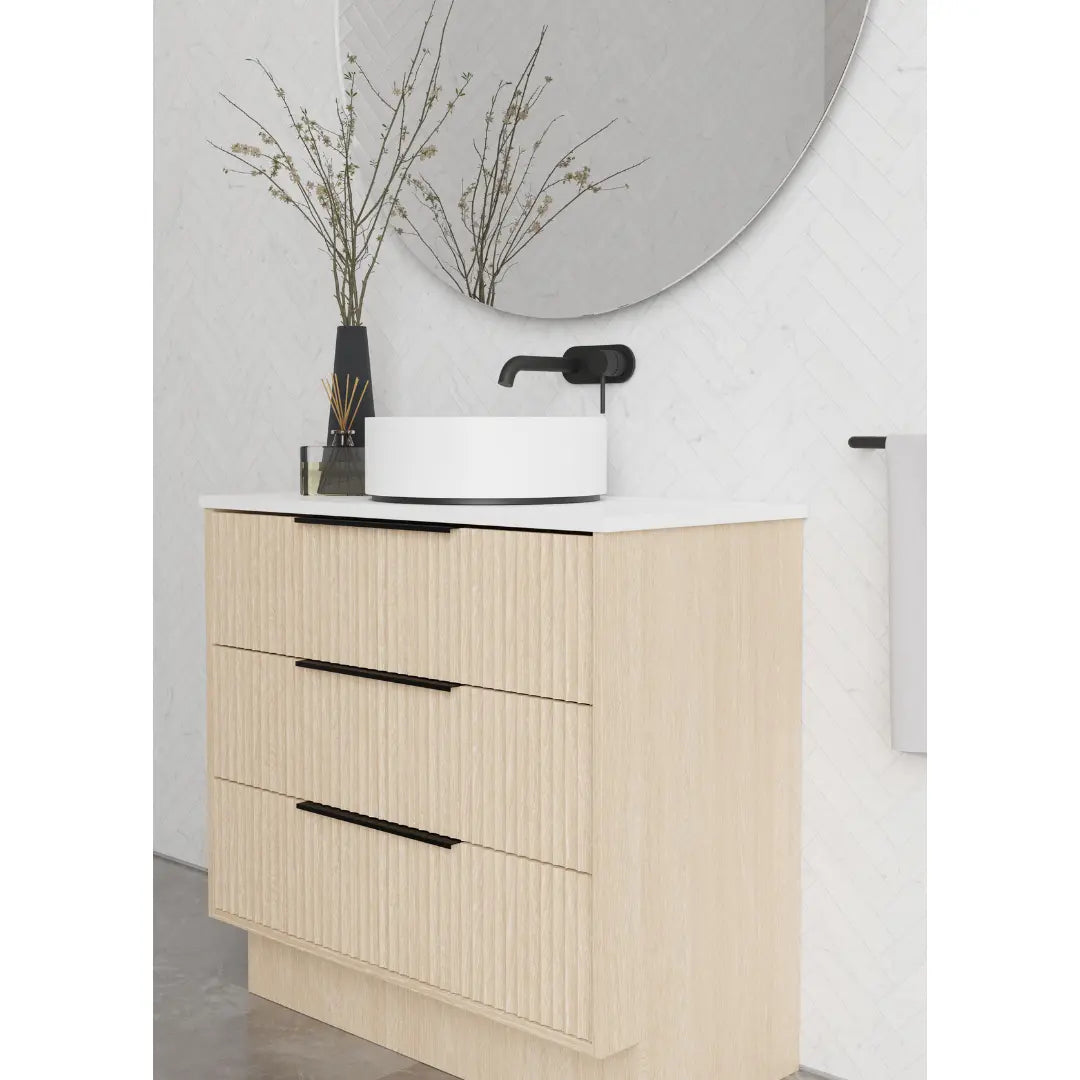Lake Vanity with stone top and basin Marquis