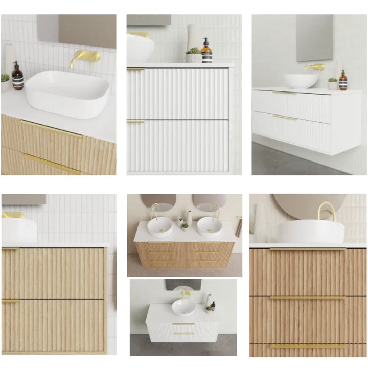 Lake Vanity with stone top and basin Marquis