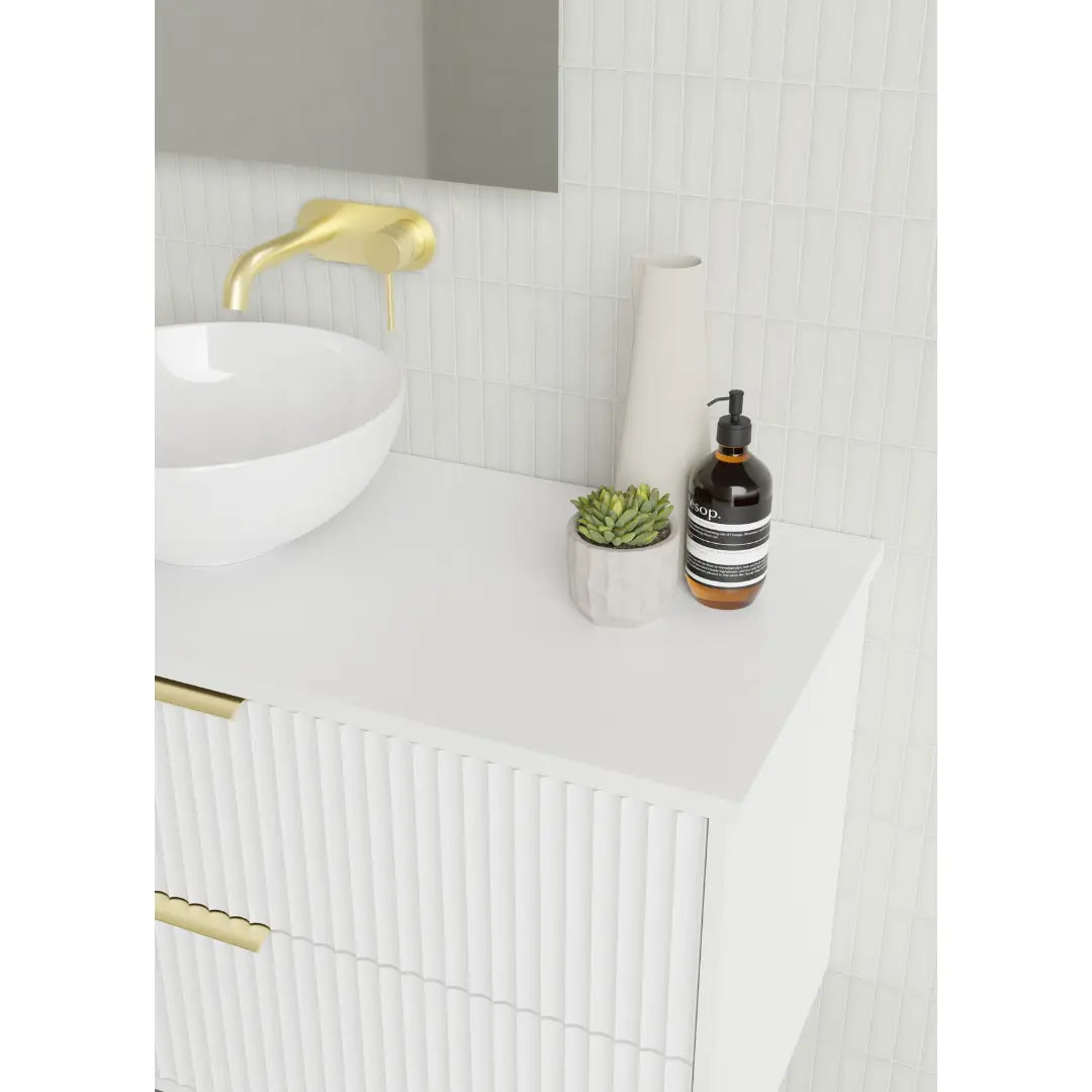 Lake Vanity with stone top and basin Marquis
