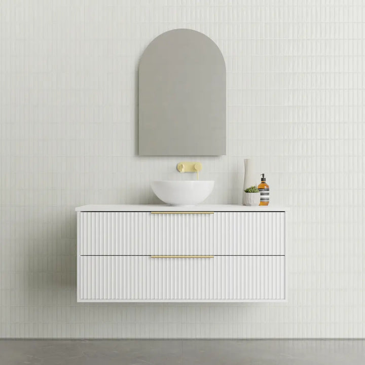 Lake Vanity with stone top and basin Marquis