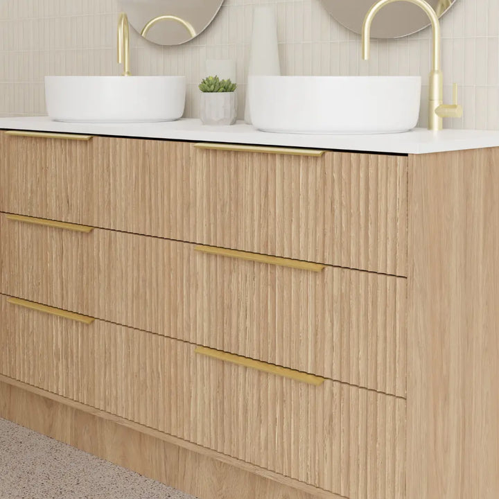 Lake Vanity with stone top and basin Marquis