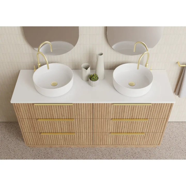 Lake Vanity with stone top and basin Marquis