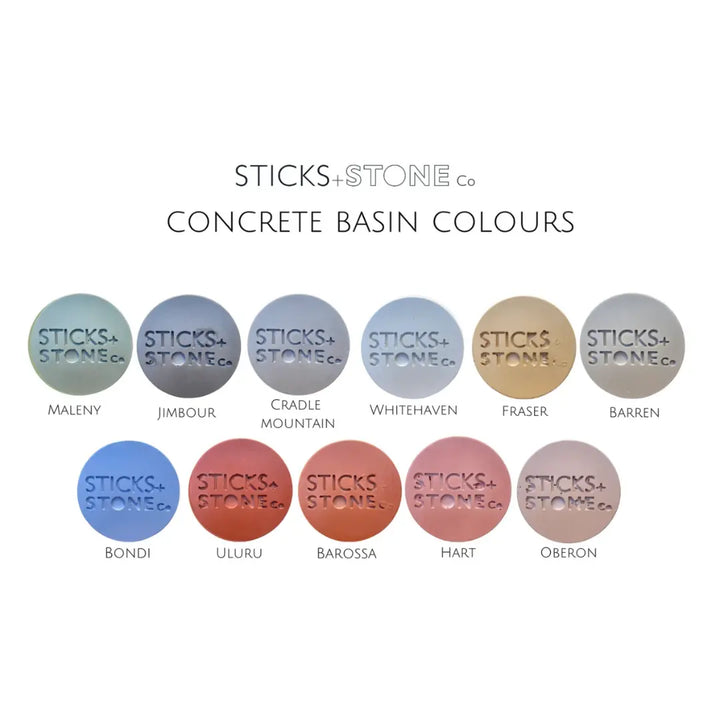 Round Concrete Basin Sticks and Stone Co