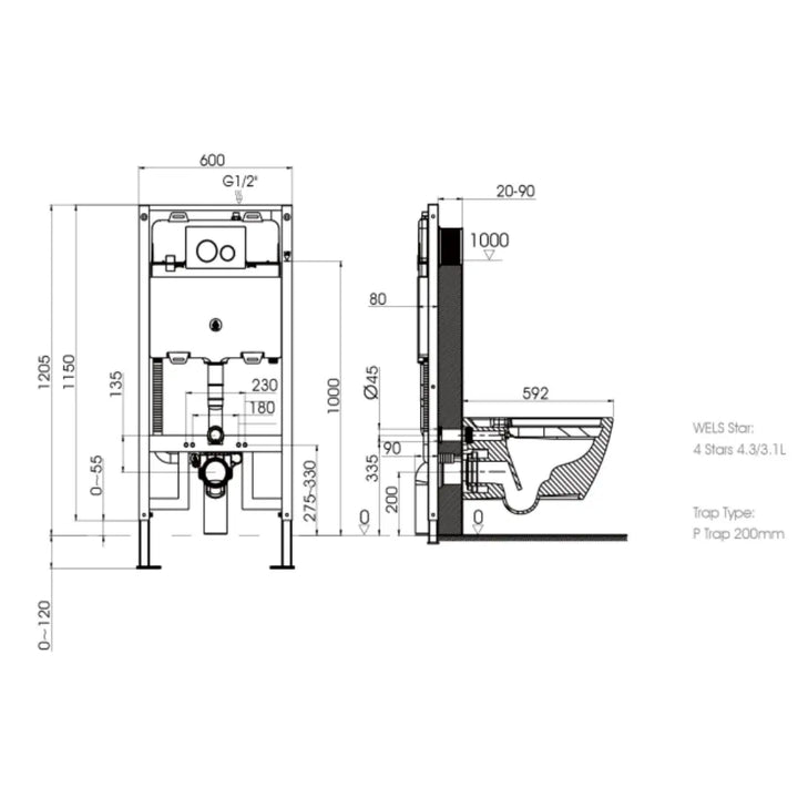 Sesto Rimless Wall Mounted Smart Toilet Alex Group Aus