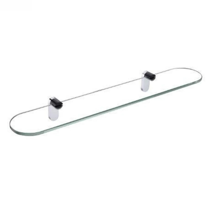 Akemi Glass Shelf Black and Chrome Millennium