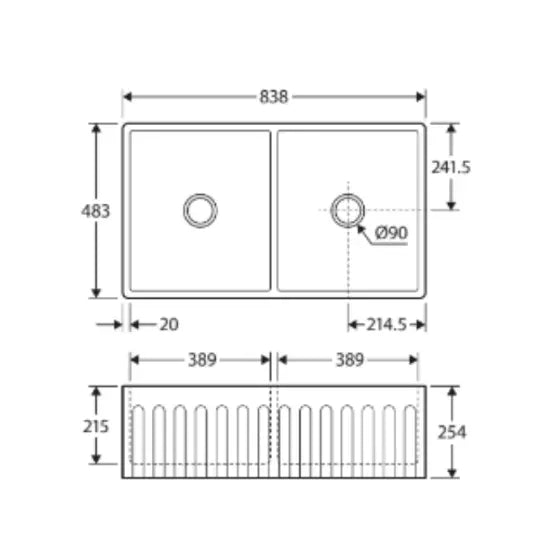 Charlton Double Butler Sink Fienza