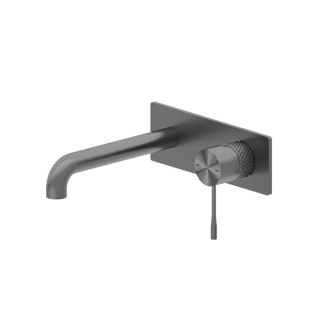 OPAL WALL BASIN/BATH MIXER 120/160/185/230/260mm outlet Nero tapware