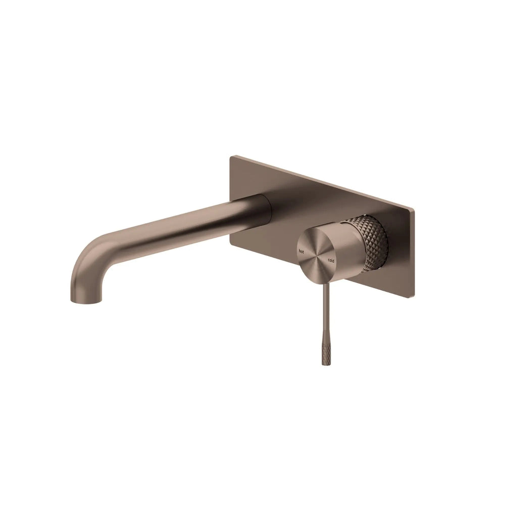 OPAL WALL BASIN/BATH MIXER 120/160/185/230/260mm outlet Nero tapware