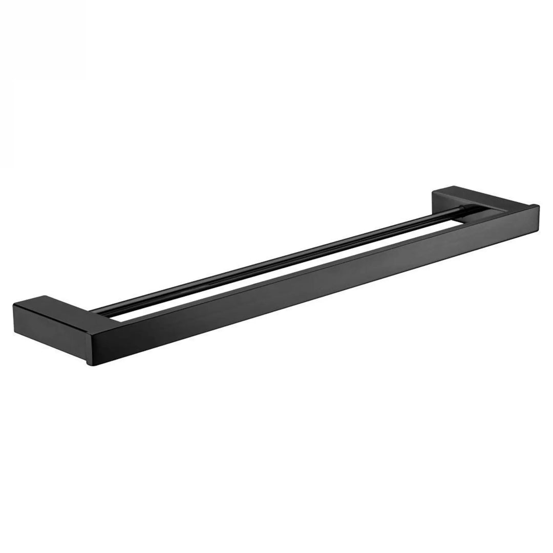 Koko Matte Black Towel Rail, Double 610 Fienza