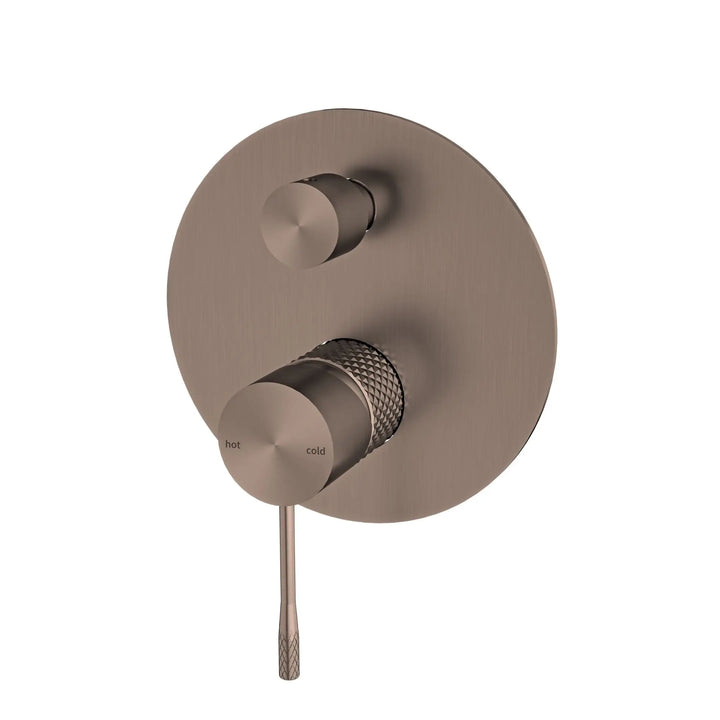 OPAL SHOWER MIXER WITH DIVERTER Nero tapware