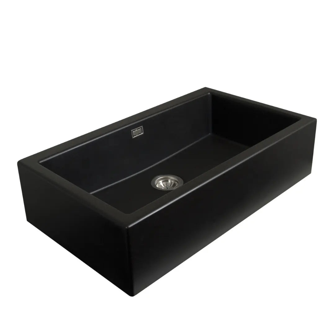 OROS 900 black sink with overflow Seima
