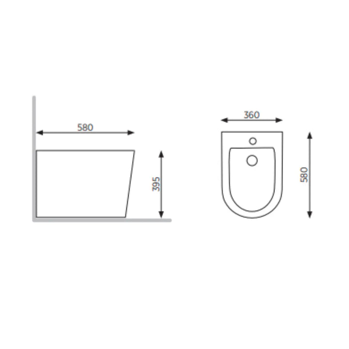 MODIA BIDET Floor mount bidet Seima