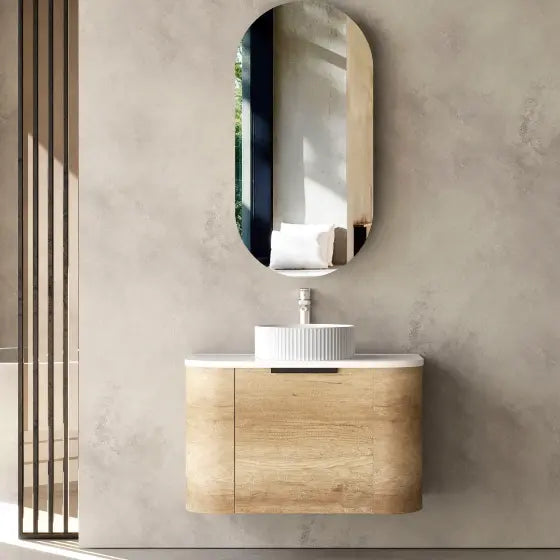 Bondi Wall Hung Vanity with stone top Otti Australia