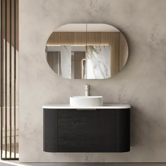 Bondi Wall Hung Vanity with stone top Otti Australia